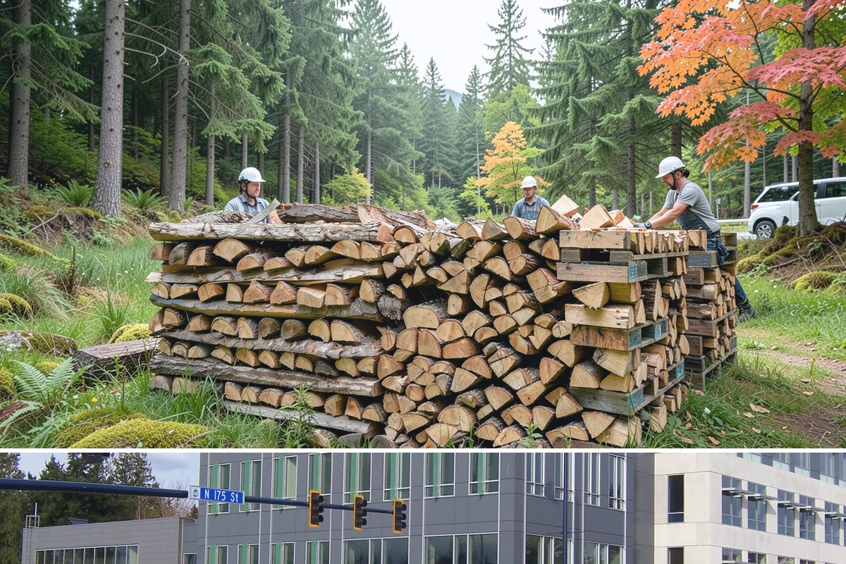 Firewood Restocking in Shoreline, King County, WA - Set up restocking before winter so your automatic refills carry you through the coldest, wettest months.