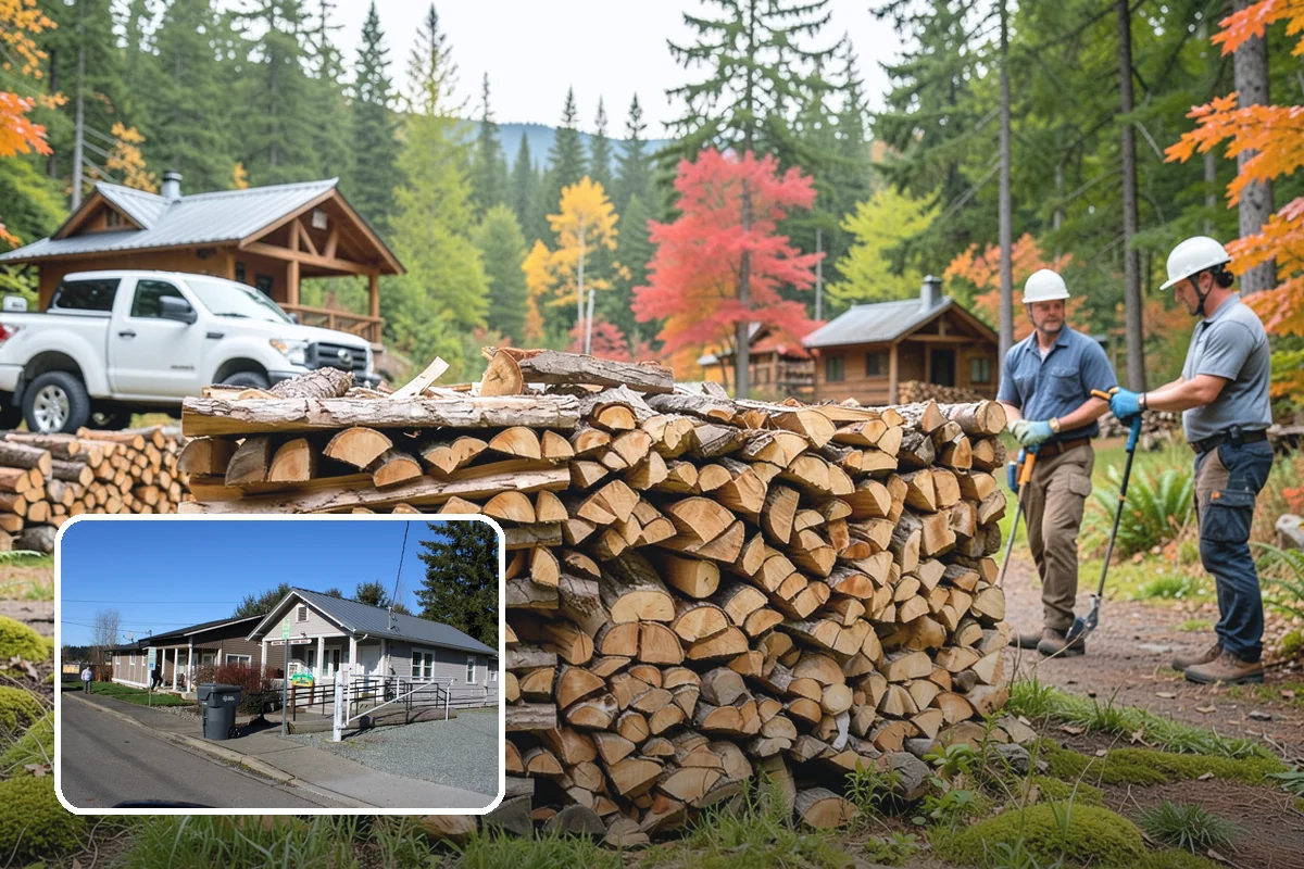 Firewood Restocking in South Prairie, Pierce County, WA - Never run out during the cold season