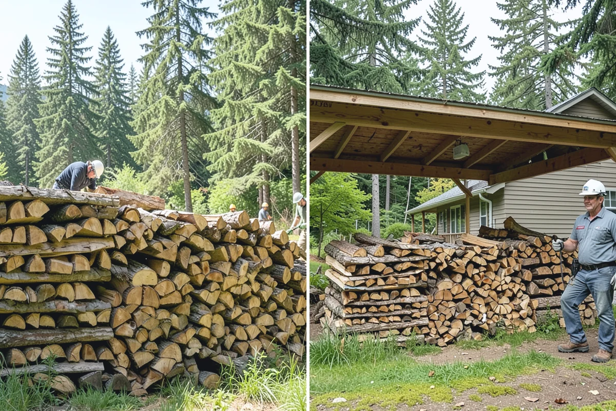 Firewood Restocking in Sumner, Pierce County, WA - We estimate how quickly you go through wood