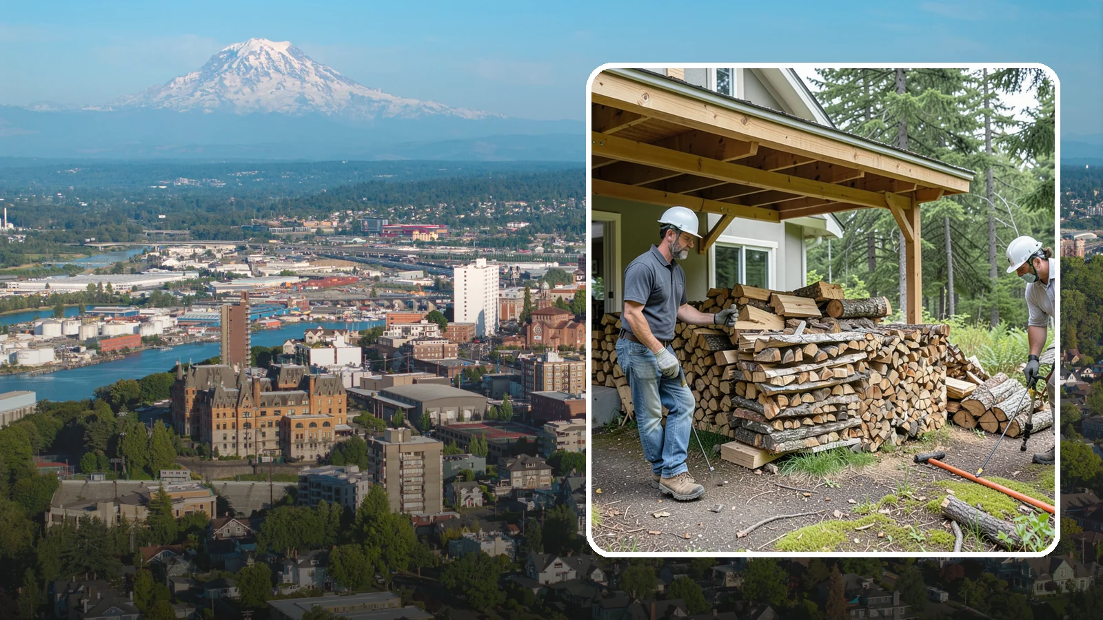 Firewood Restocking in Tacoma, Pierce County, WA - We monitor and refill your firewood supply on a recurring basis so you never run out during the heating season.