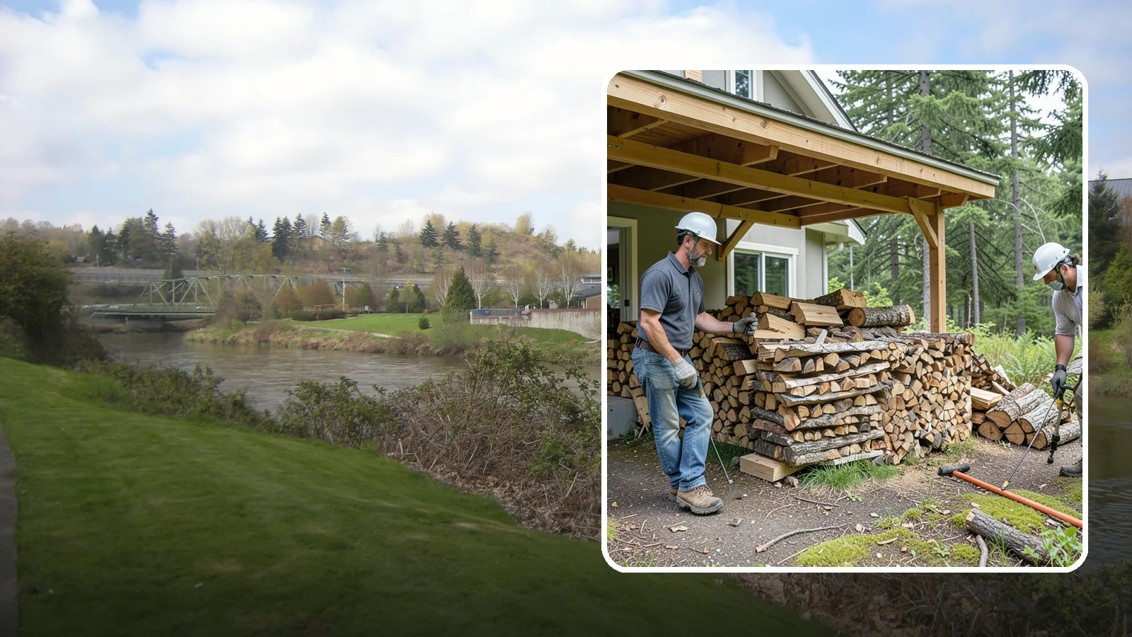 Firewood Restocking in Tukwila, King County, WA - We monitor and refill your firewood supply on a recurring basis so you never run out during the heating season.