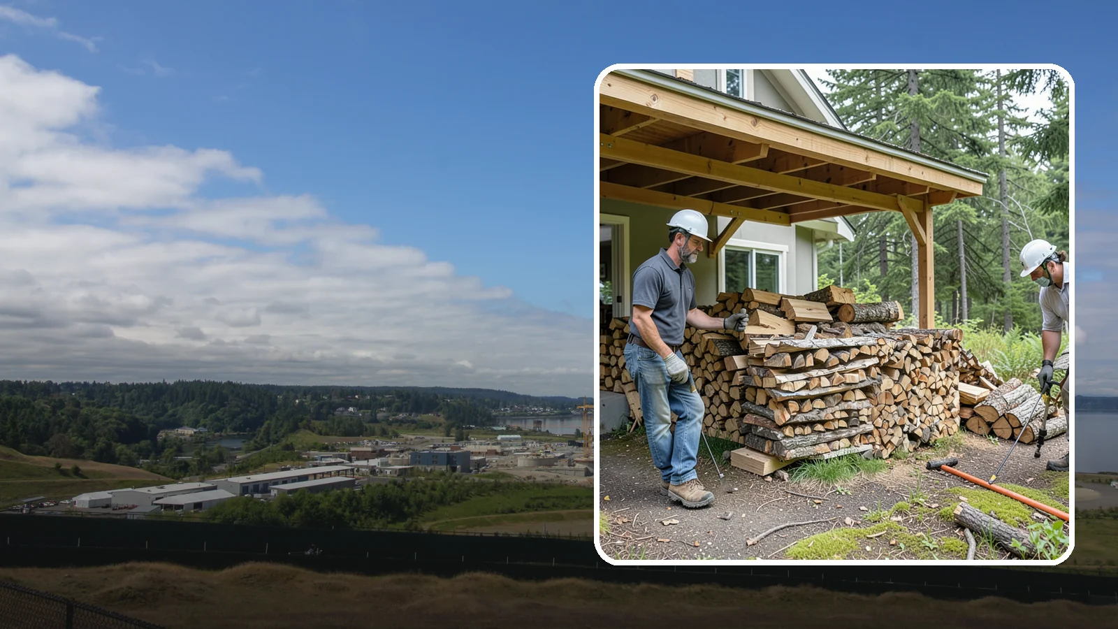 Firewood Restocking in University Place, Pierce County, WA - We monitor and refill your firewood supply on a recurring basis so you never run out during the heating season.