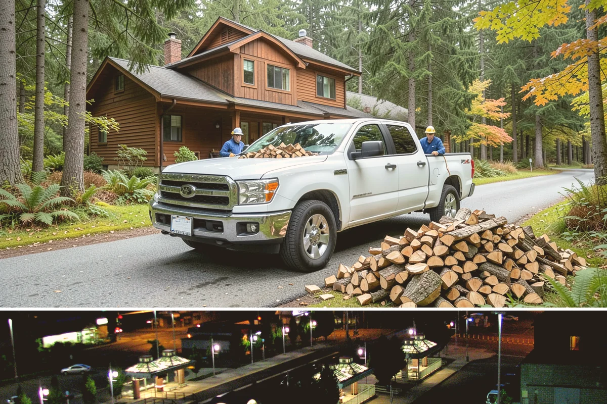 Firewood Rotation in Auburn, King County, WA - Set up rotation heading into fall so seasoned wood is up front for the heating season.
