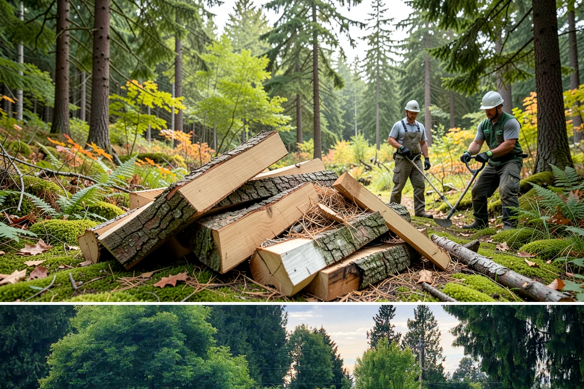 Firewood Rotation in Bonney Lake, Pierce County, WA - Set up rotation heading into fall so seasoned wood is up front for the heating season.