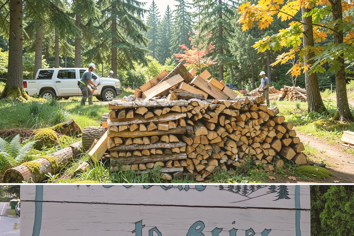 Firewood Rotation in Brier, Snohomish County, WA - Set up rotation heading into fall so seasoned wood is up front for the heating season.