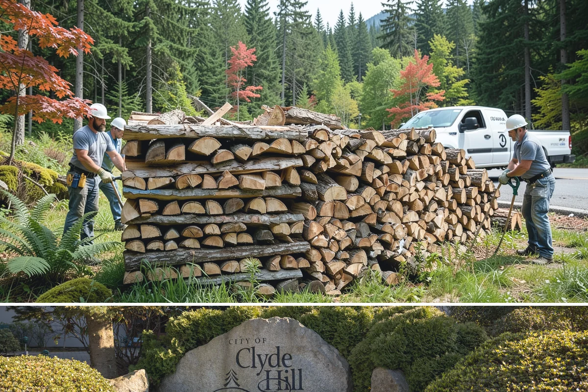 Firewood Rotation in Clyde Hill, King County, WA - Set up rotation heading into fall so seasoned wood is up front for the heating season.