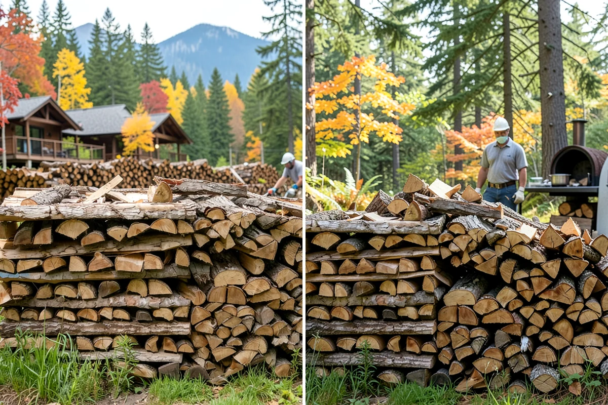 Firewood Rotation in DuPont, Pierce County, WA - Inspect current stacks and seasoning levels