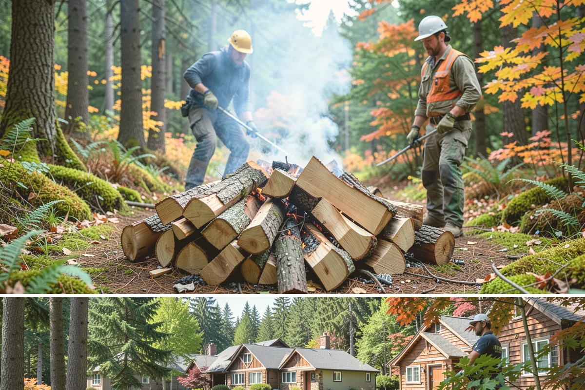 Firewood Rotation in Edgewood, Pierce County, WA - Set up rotation heading into fall so seasoned wood is up front for the heating season.