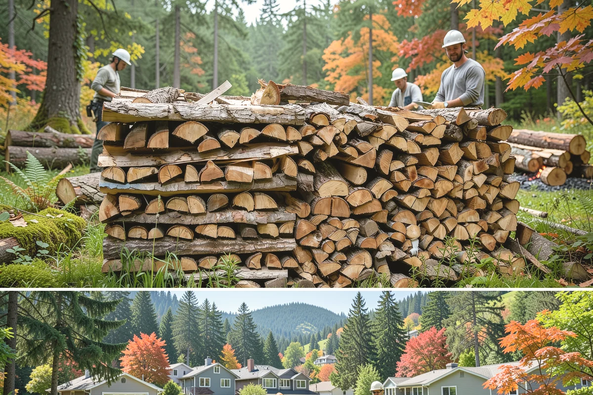 Firewood Rotation in Fircrest, Pierce County, WA - Set up rotation heading into fall so seasoned wood is up front for the heating season.
