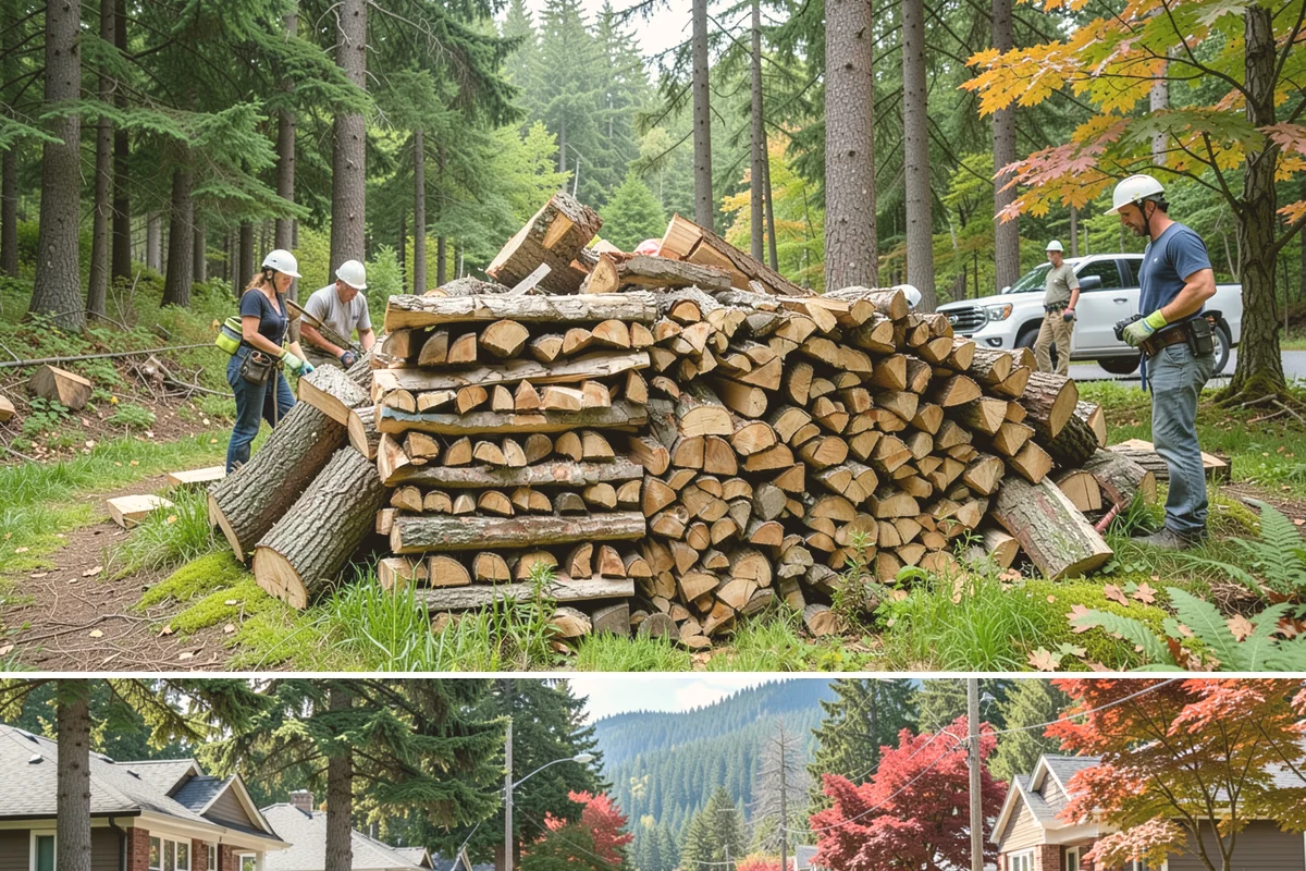 Firewood Rotation in Hunts Point, King County, WA - Set up rotation heading into fall so seasoned wood is up front for the heating season.