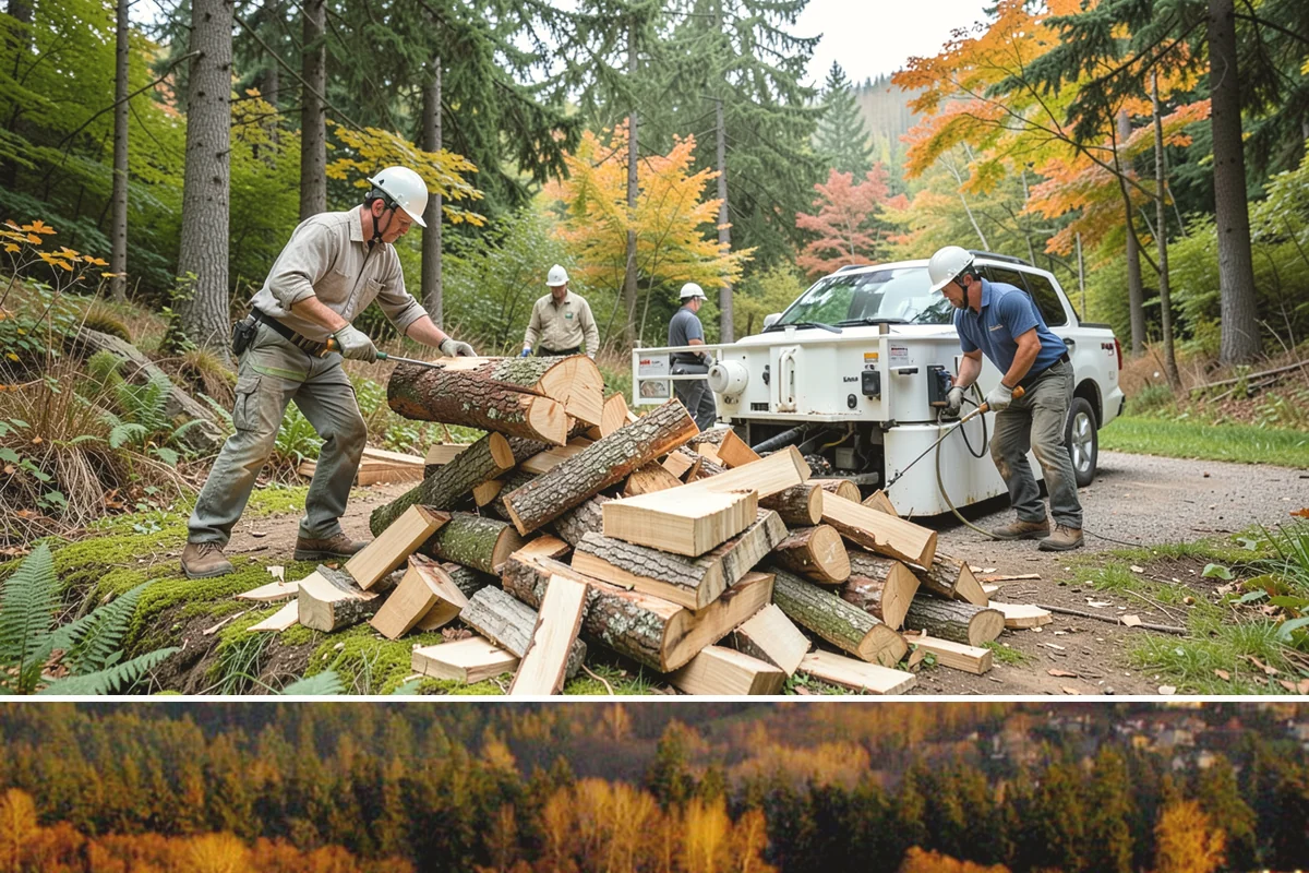 Firewood Rotation in Kenmore, King County, WA - Set up rotation heading into fall so seasoned wood is up front for the heating season.