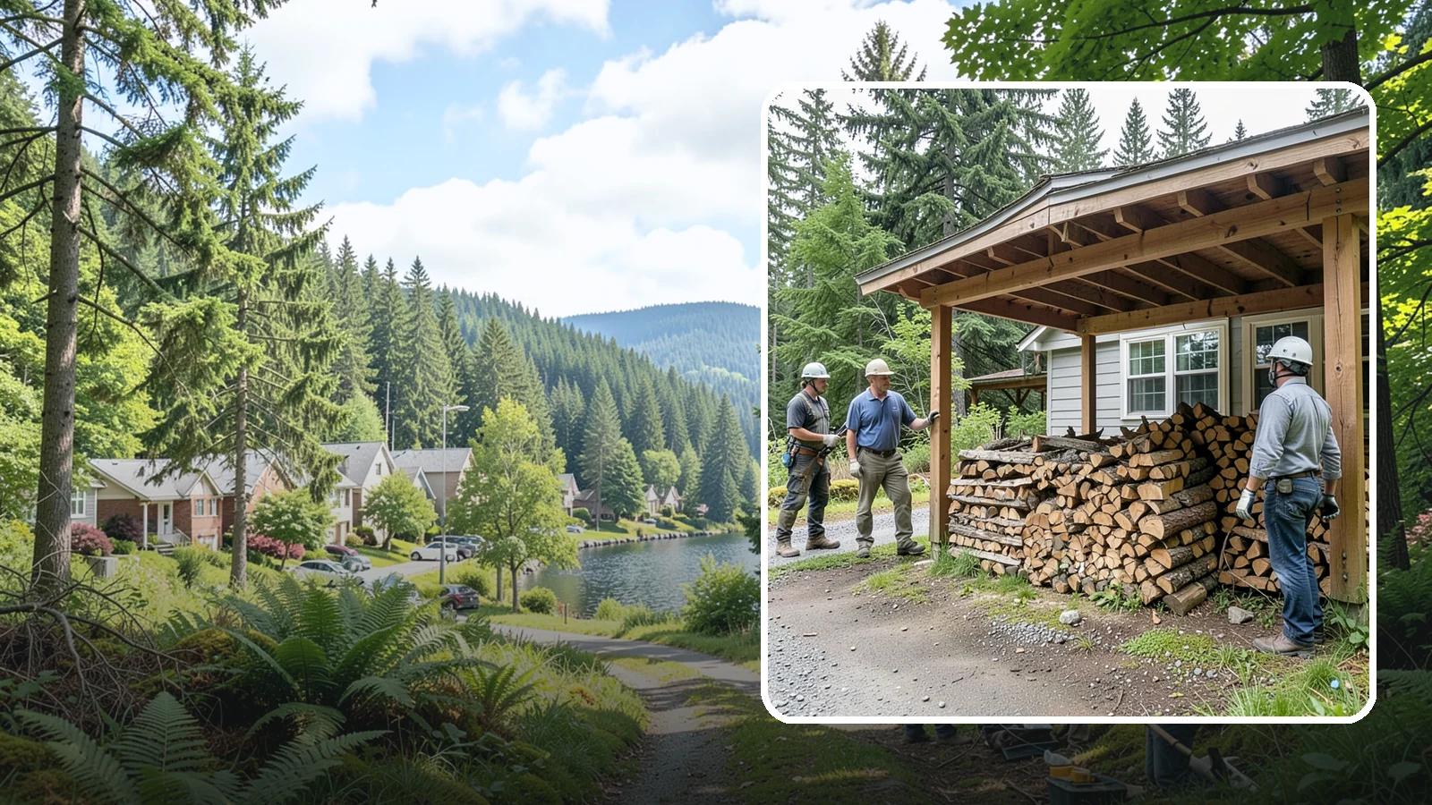 Firewood Rotation in Lake Forest Park, King County, WA - We manage your firewood rotation so the oldest, driest wood burns first and every load reaches full seasoning.