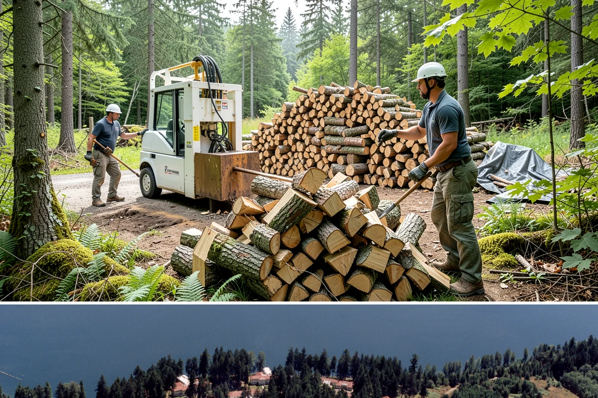 Firewood Rotation in Lakewood, Pierce County, WA - Set up rotation heading into fall so seasoned wood is up front for the heating season.
