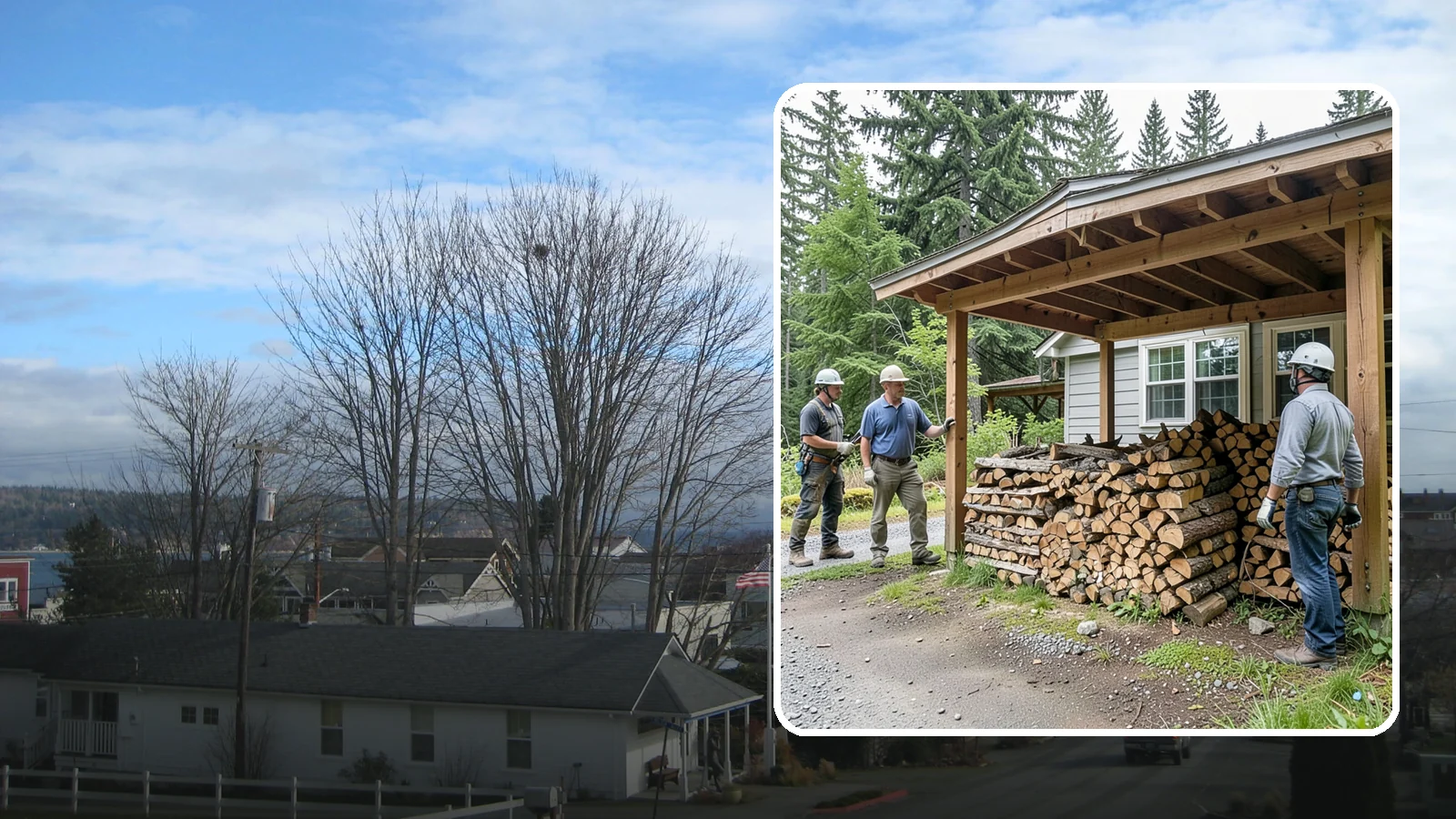 Firewood Rotation in Langley, Island County, WA - We manage your firewood rotation so the oldest, driest wood burns first and every load reaches full seasoning.