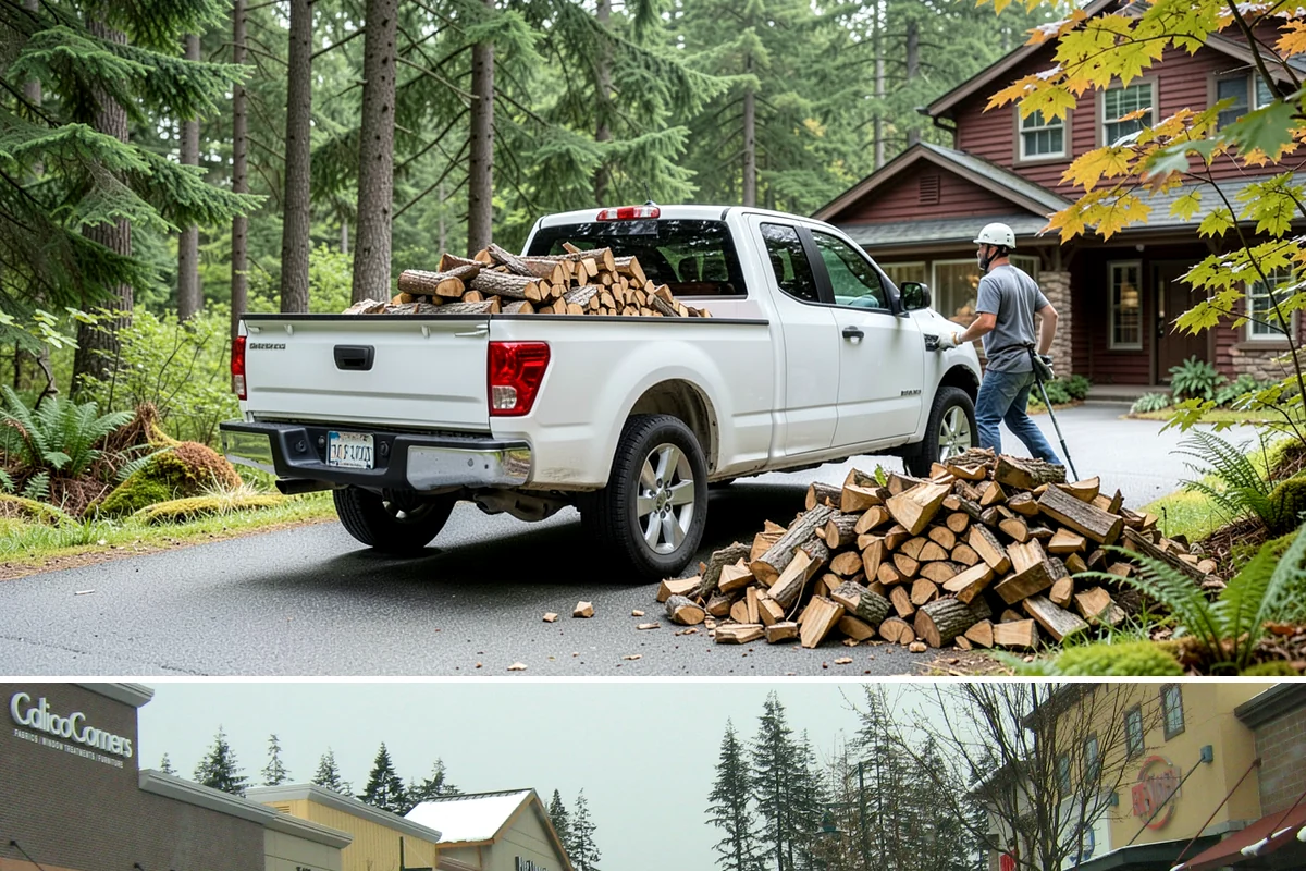 Firewood Rotation in Mill Creek, Snohomish County, WA - Set up rotation heading into fall so seasoned wood is up front for the heating season.
