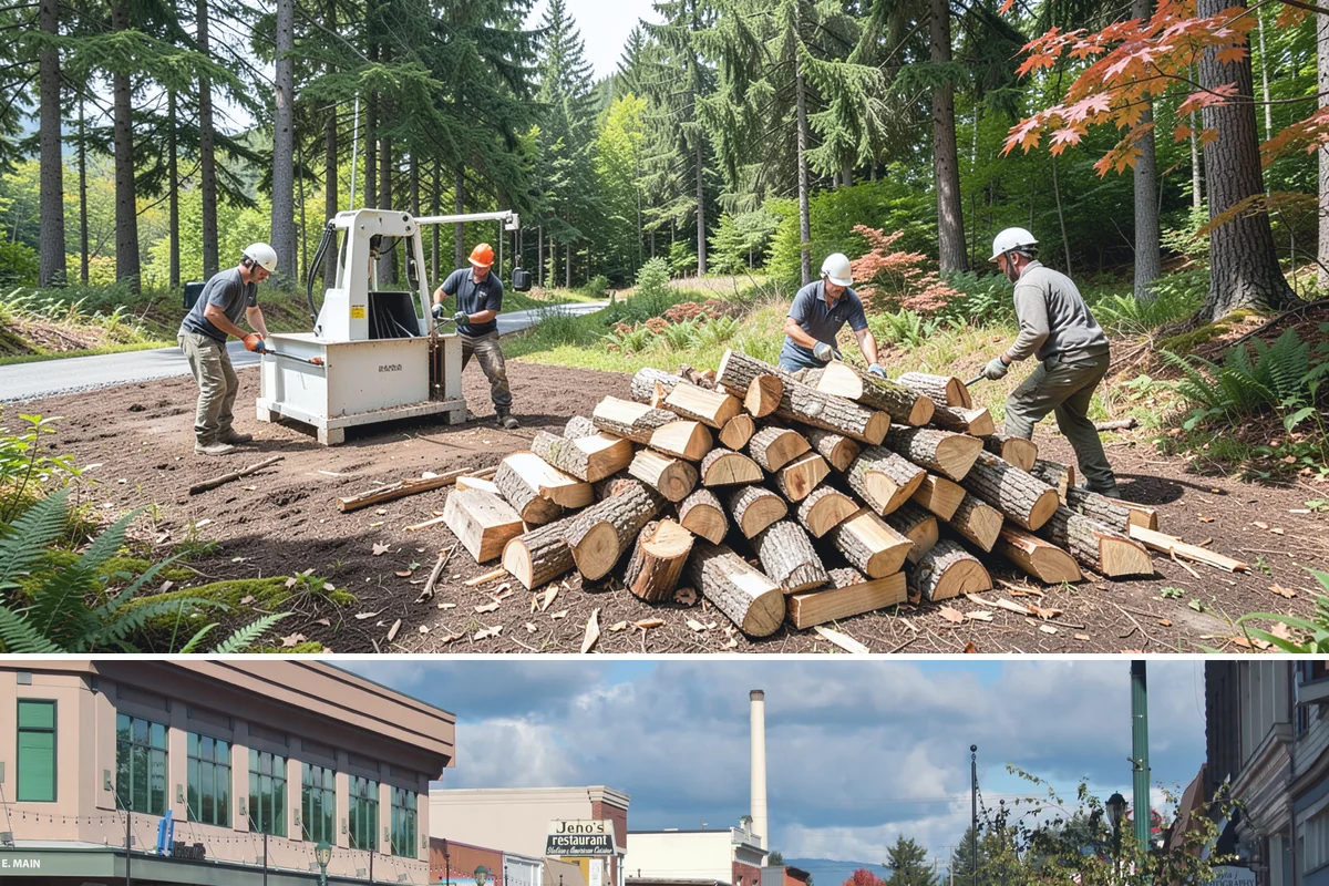 Firewood Rotation in Monroe, Snohomish County, WA - Set up rotation heading into fall so seasoned wood is up front for the heating season.