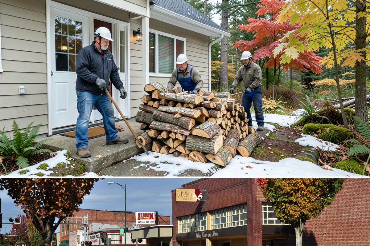 Firewood Rotation in Puyallup, Pierce County, WA - Set up rotation heading into fall so seasoned wood is up front for the heating season.