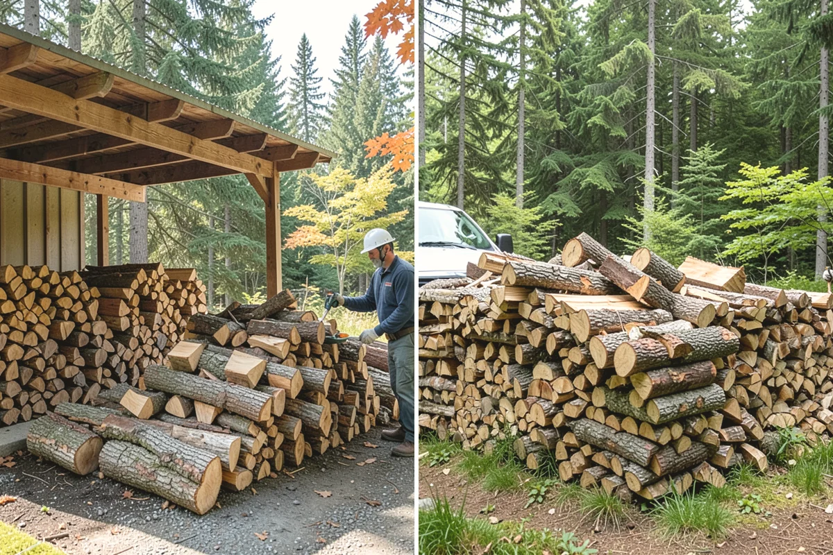 Firewood Rotation in Ruston, Pierce County, WA - Inspect current stacks and seasoning levels