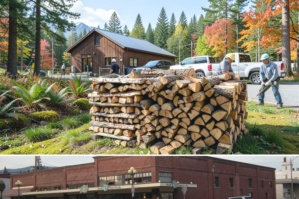 Firewood Rotation in Sedro-Woolley, Skagit County, WA - Set up rotation heading into fall so seasoned wood is up front for the heating season.