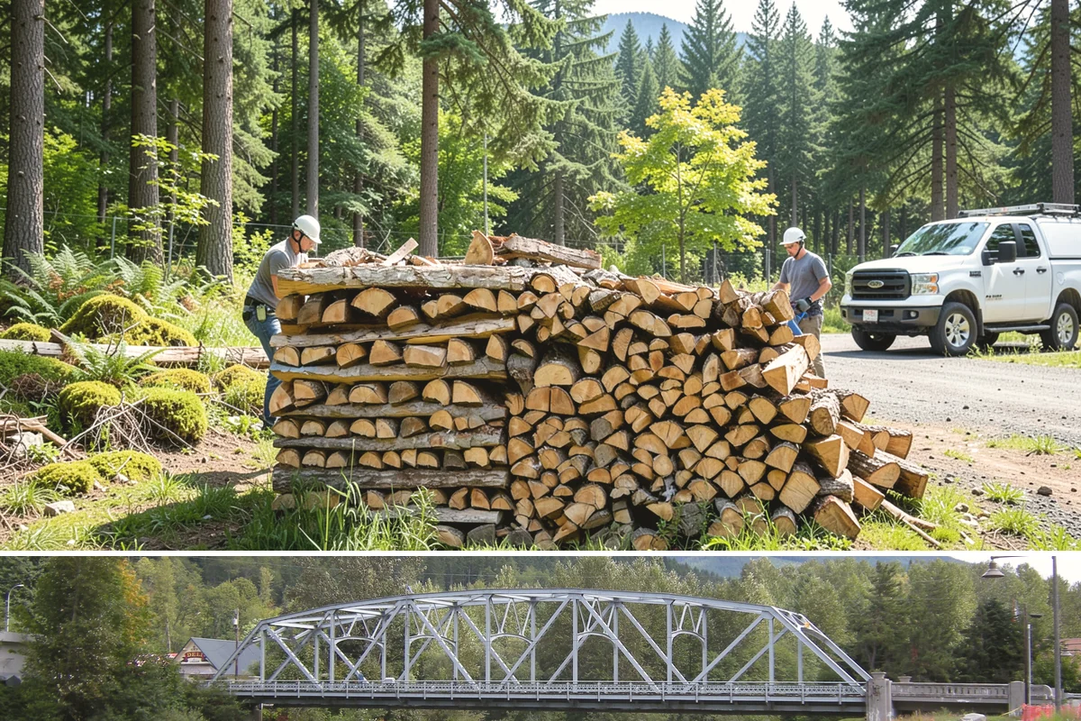 Firewood Rotation in Skykomish, King County, WA - Set up rotation heading into fall so seasoned wood is up front for the heating season.