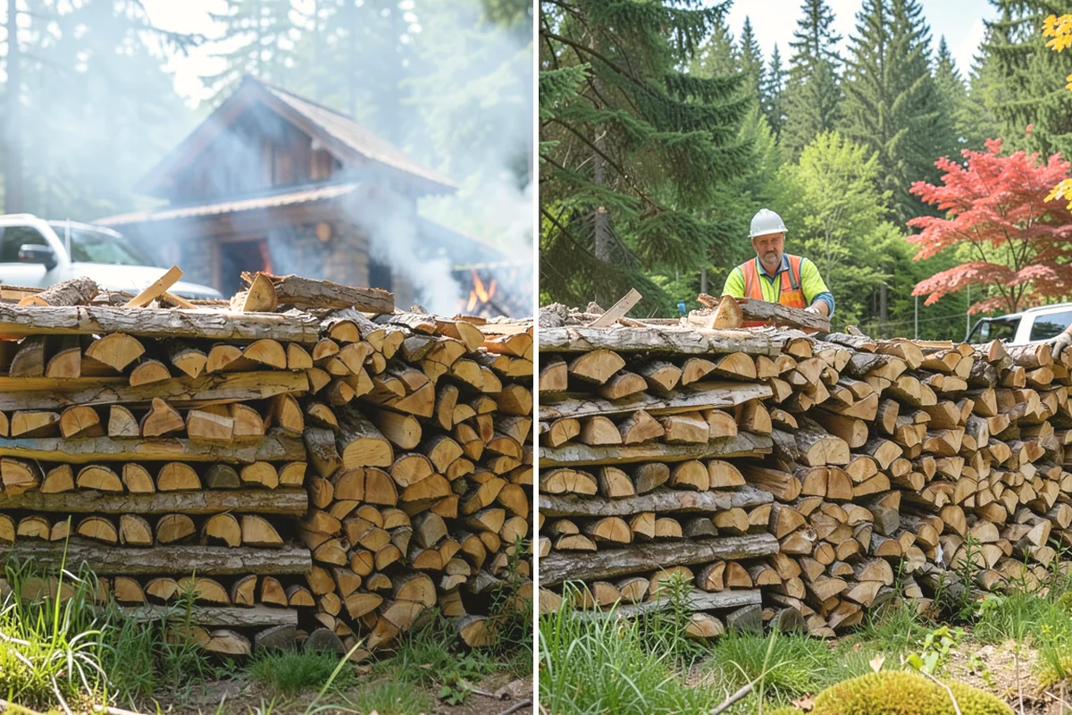 Firewood Rotation in Steilacoom, Pierce County, WA - Inspect current stacks and seasoning levels