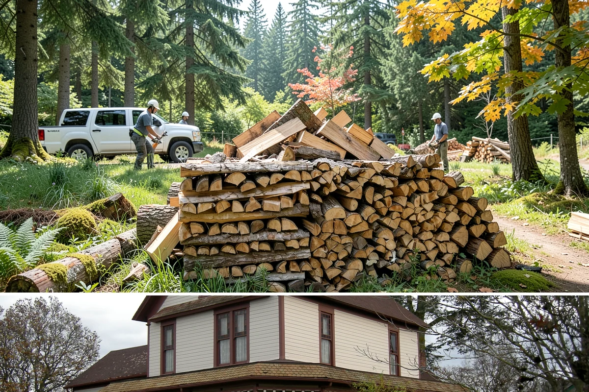 Firewood Rotation in Sumner, Pierce County, WA - Set up rotation heading into fall so seasoned wood is up front for the heating season.
