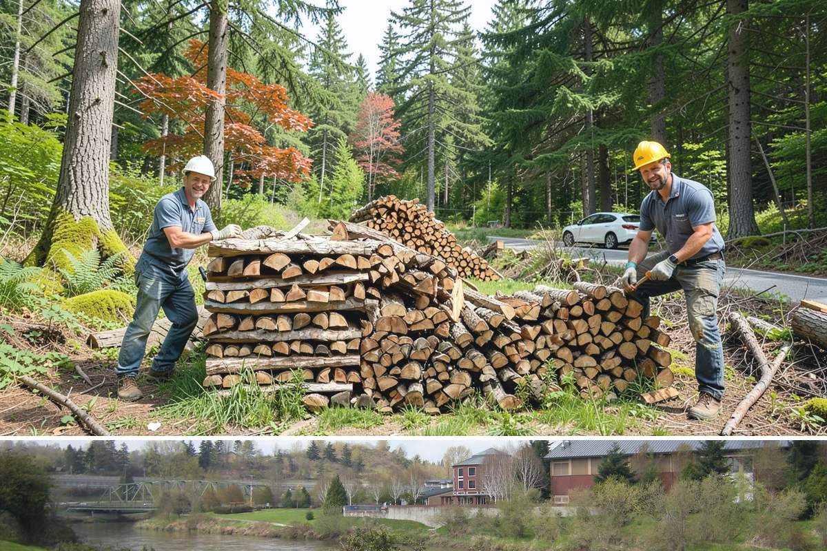 Firewood Rotation in Tukwila, King County, WA - Set up rotation heading into fall so seasoned wood is up front for the heating season.