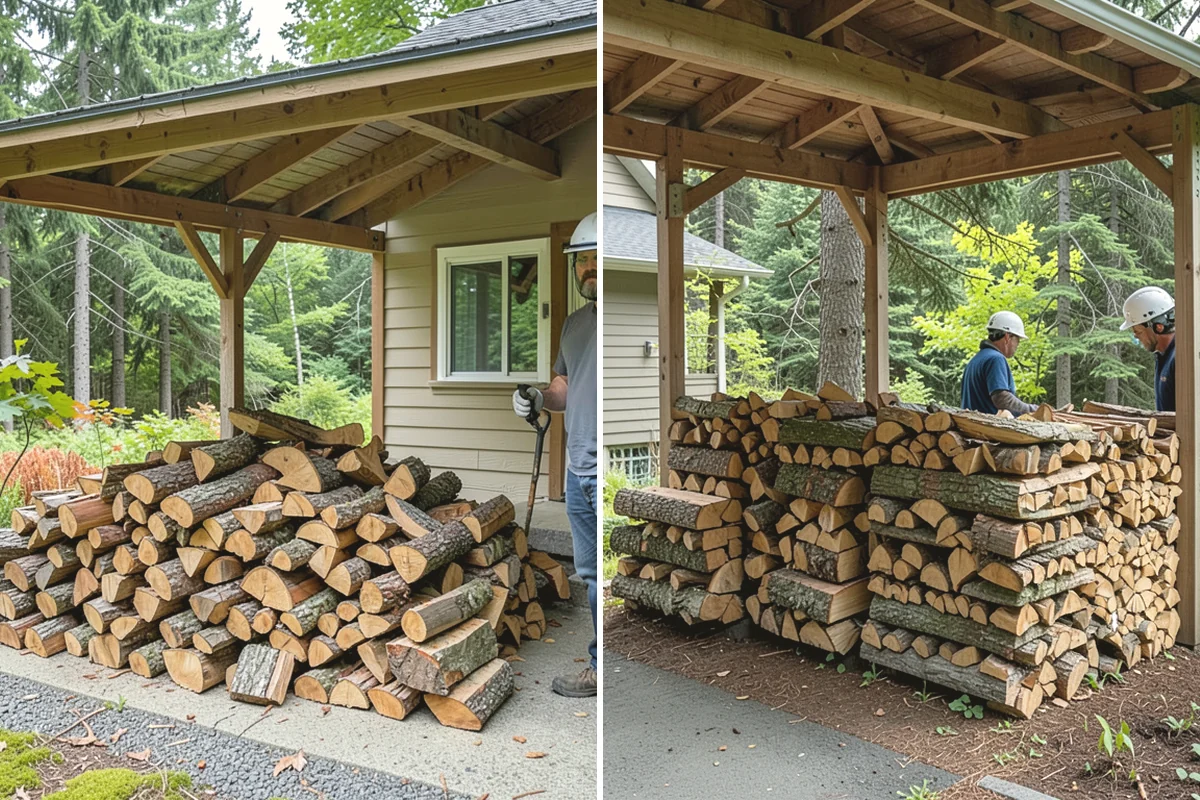 Firewood Rotation in University Place, Pierce County, WA - Inspect current stacks and seasoning levels