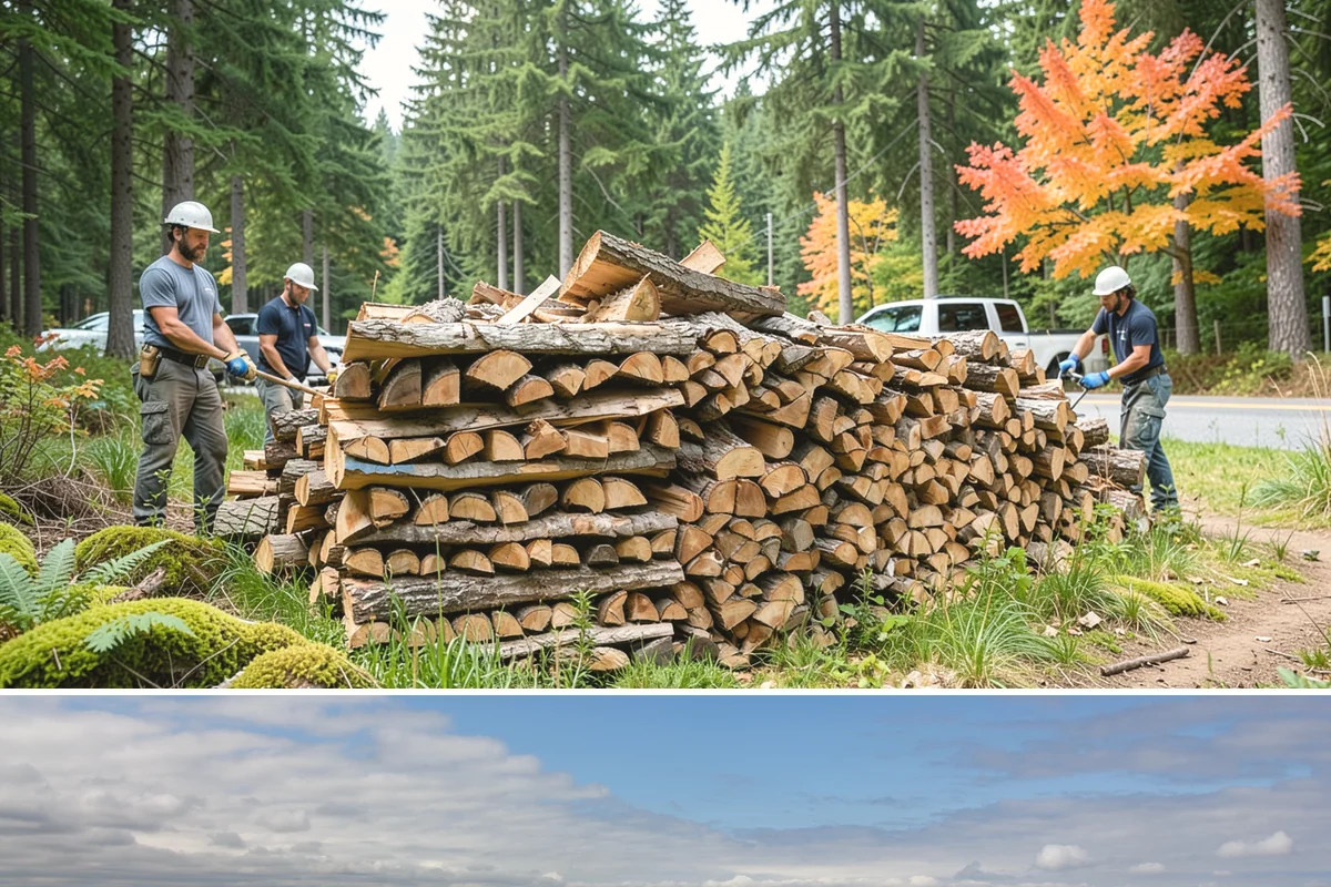 Firewood Rotation in University Place, Pierce County, WA - Set up rotation heading into fall so seasoned wood is up front for the heating season.