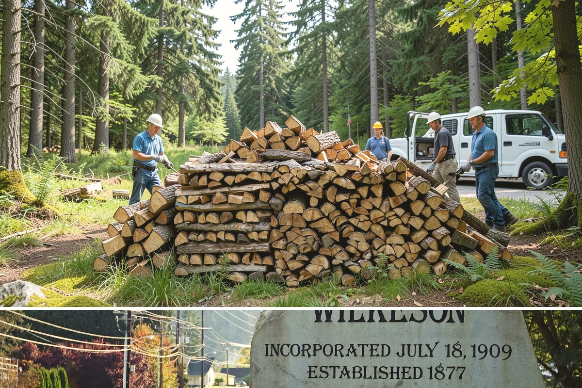 Firewood Rotation in Wilkeson, Pierce County, WA - Set up rotation heading into fall so seasoned wood is up front for the heating season.