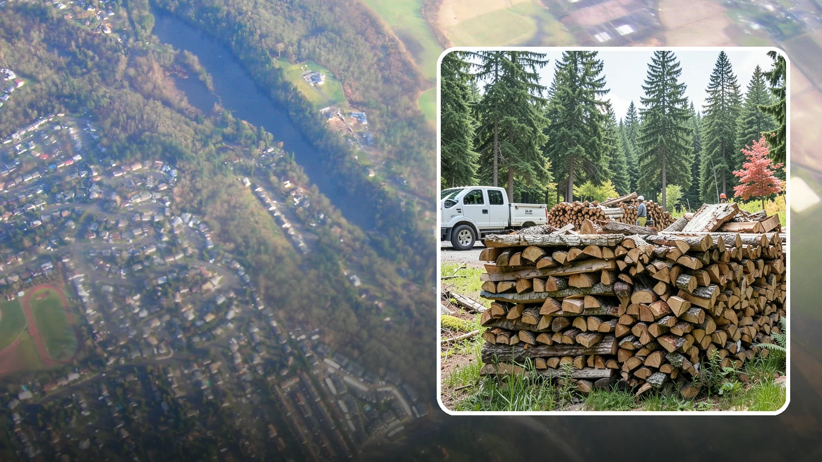 Firewood Sales in Algona, King County, WA - We sell dependable, properly seasoned firewood by the quantity you need for reliable heat through the damp Pacific Northwest...