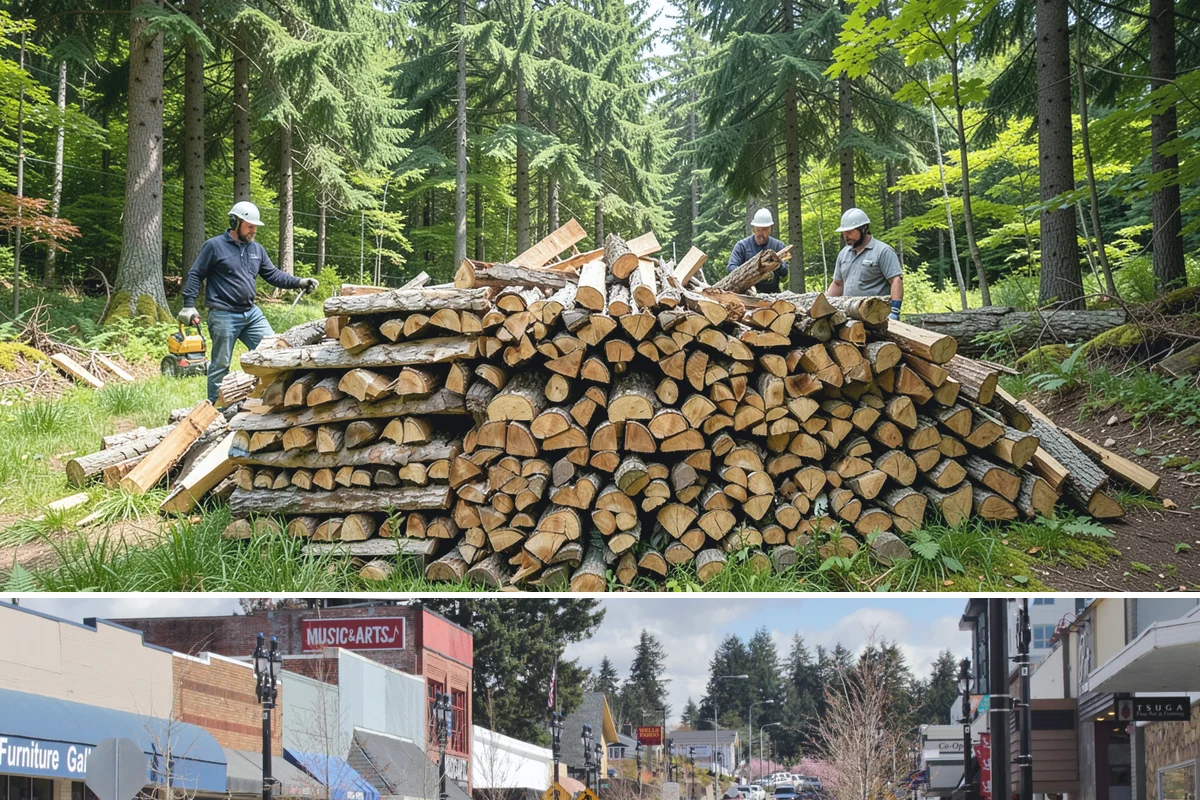 Firewood Sales in Bothell, King County, WA - Stock up in the shoulder seasons of late summer and fall when supply is strongest and you can burn immediately.