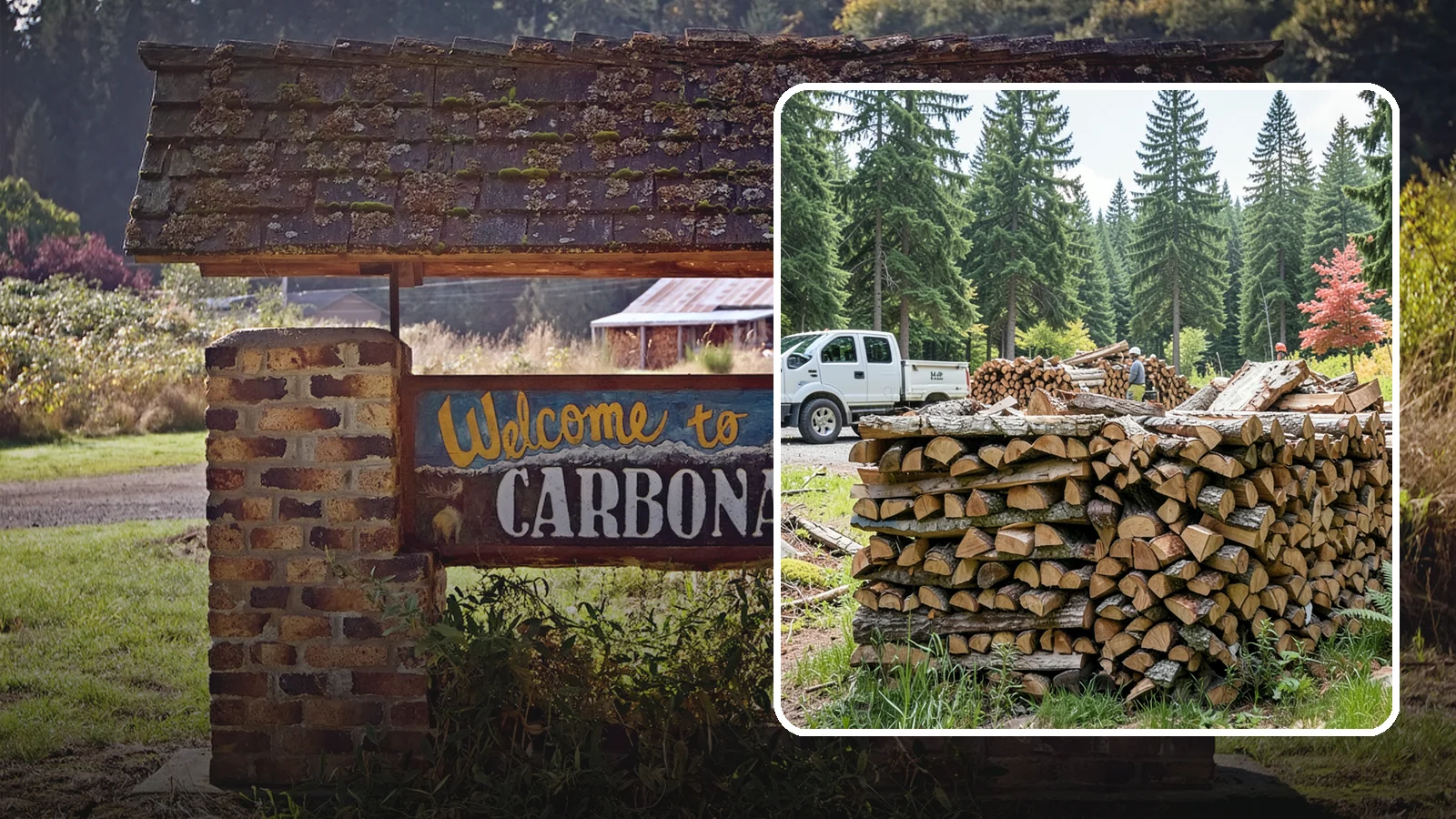 Firewood Sales in Carbonado, Pierce County, WA - We sell dependable, properly seasoned firewood by the quantity you need for reliable heat through the damp Pacific Northwest...