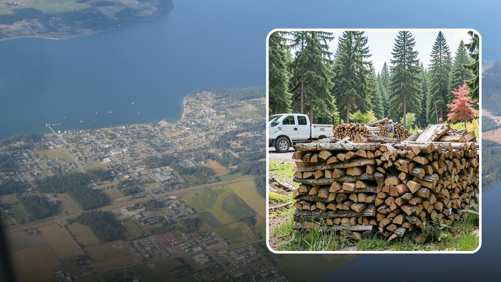 Firewood Sales in Coupeville, Island County, WA - We sell dependable, properly seasoned firewood by the quantity you need for reliable heat through the damp Pacific Northwest...