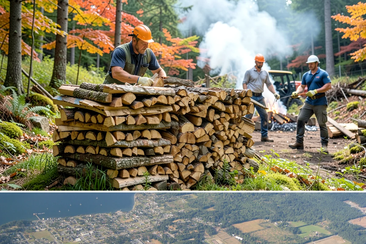 Firewood Sales in Coupeville, Island County, WA - Stock up in the shoulder seasons of late summer and fall when supply is strongest and you can burn immediately.
