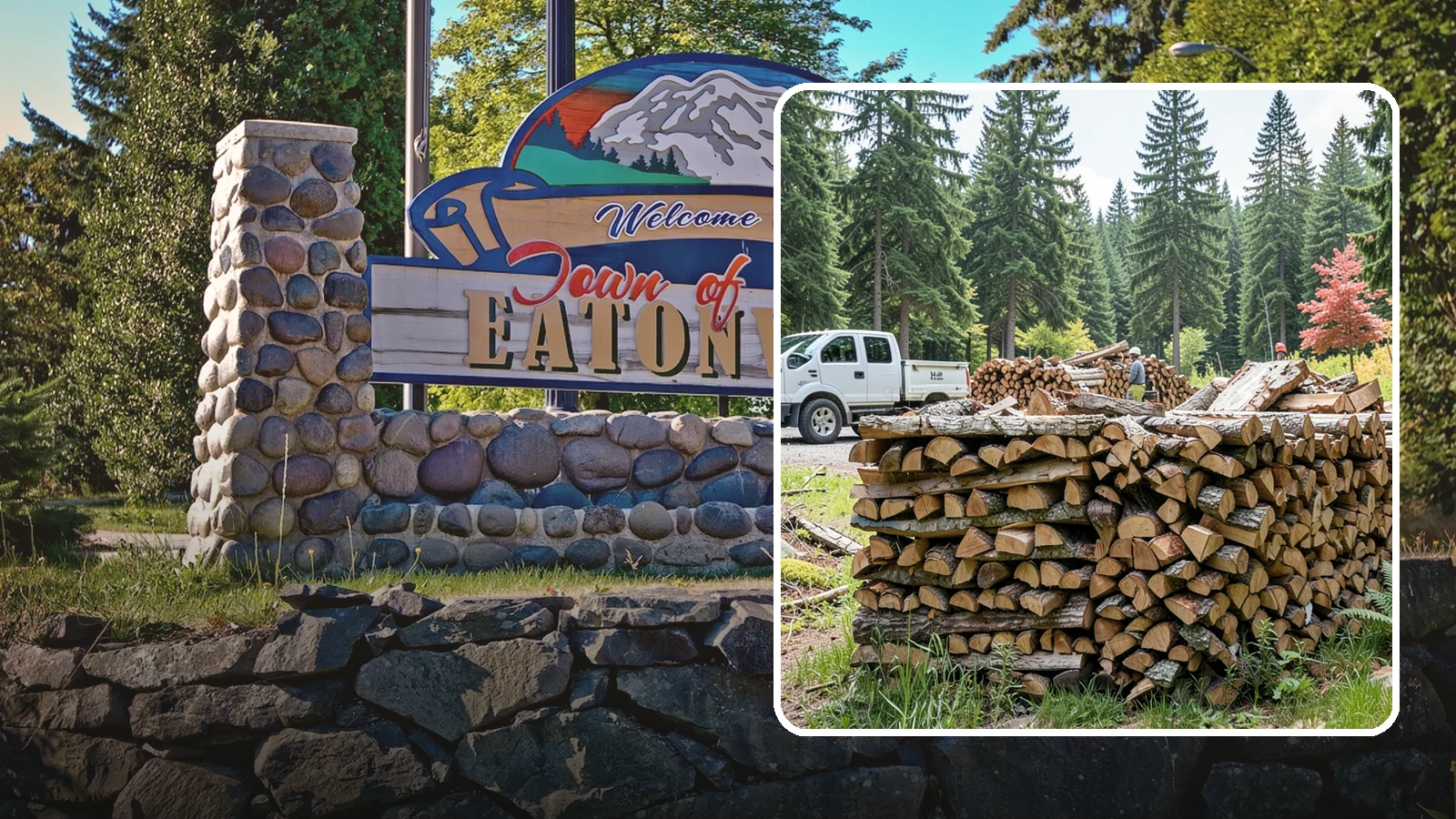 Firewood Sales in Eatonville, Pierce County, WA - We sell dependable, properly seasoned firewood by the quantity you need for reliable heat through the damp Pacific Northwest...