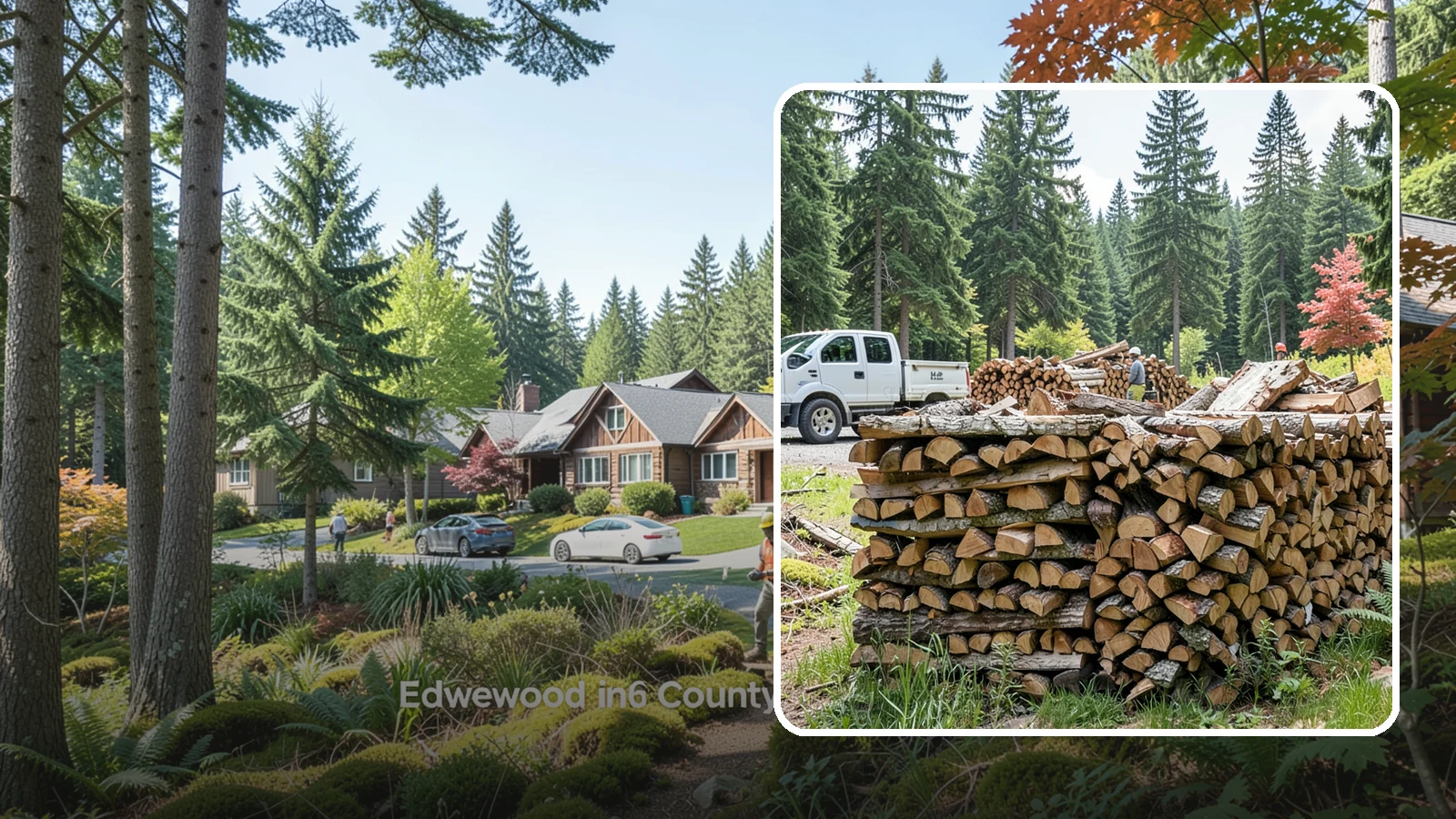 Firewood Sales in Edgewood, Pierce County, WA - We sell dependable, properly seasoned firewood by the quantity you need for reliable heat through the damp Pacific Northwest...