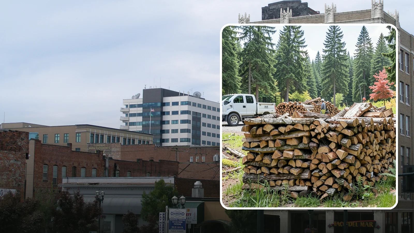 Firewood Sales in Everett, Snohomish County, WA - We sell dependable, properly seasoned firewood by the quantity you need for reliable heat through the damp Pacific Northwest...