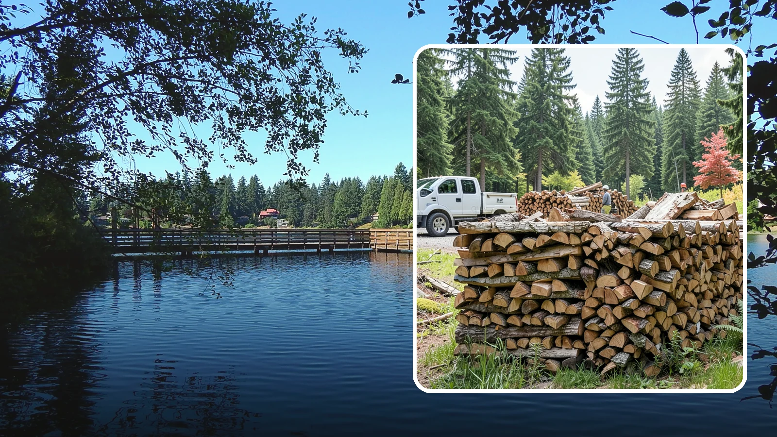 Firewood Sales in Federal Way, King County, WA - We sell dependable, properly seasoned firewood by the quantity you need for reliable heat through the damp Pacific Northwest...