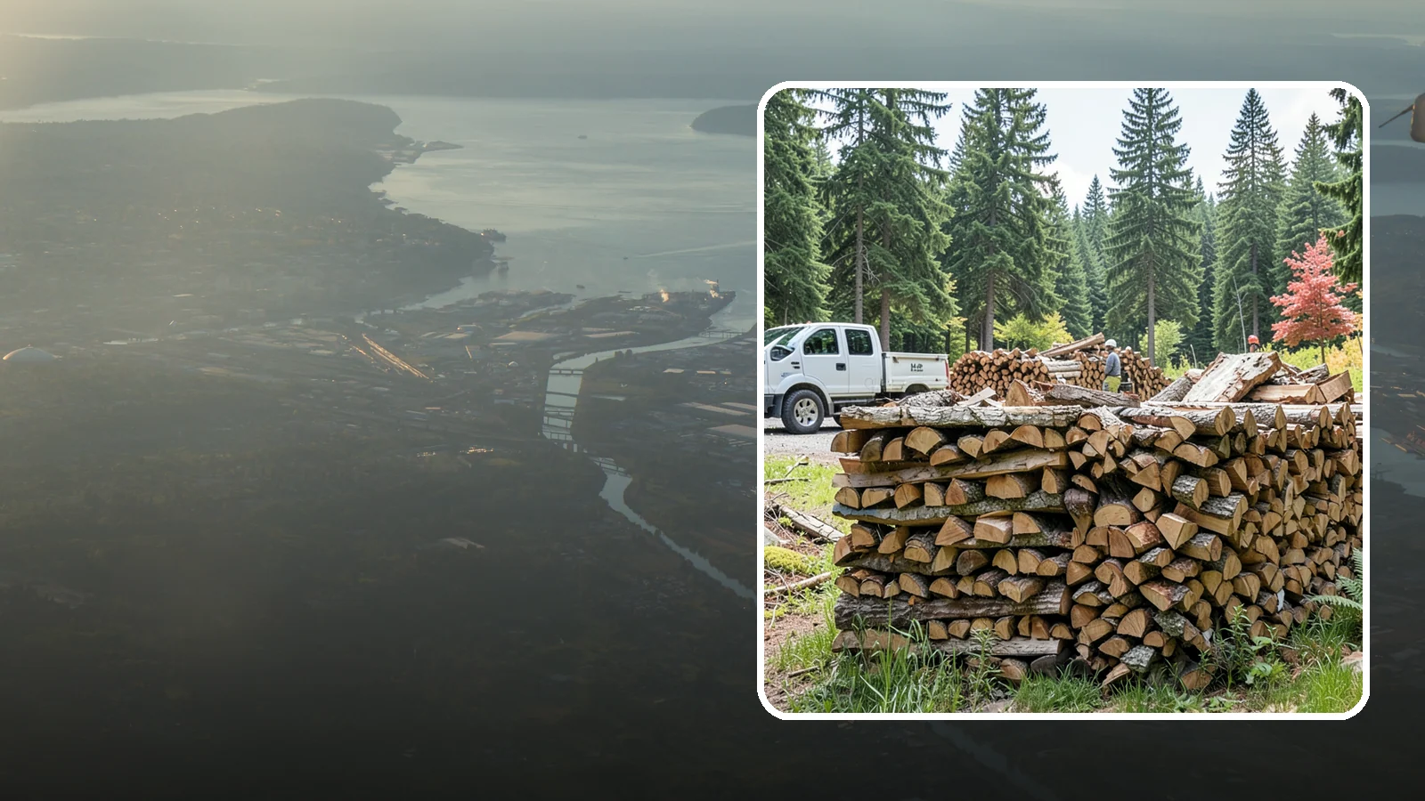 Firewood Sales in Fife, Pierce County, WA - We sell dependable, properly seasoned firewood by the quantity you need for reliable heat through the damp Pacific Northwest...