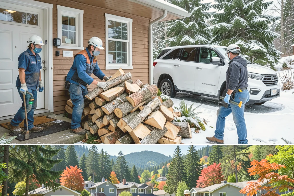 Firewood Sales in Fircrest, Pierce County, WA - Stock up in the shoulder seasons of late summer and fall when supply is strongest and you can burn immediately.