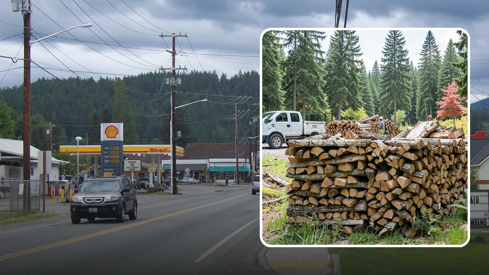Firewood Sales in Granite Falls, Snohomish County, WA - We sell dependable, properly seasoned firewood by the quantity you need for reliable heat through the damp Pacific Northwest...