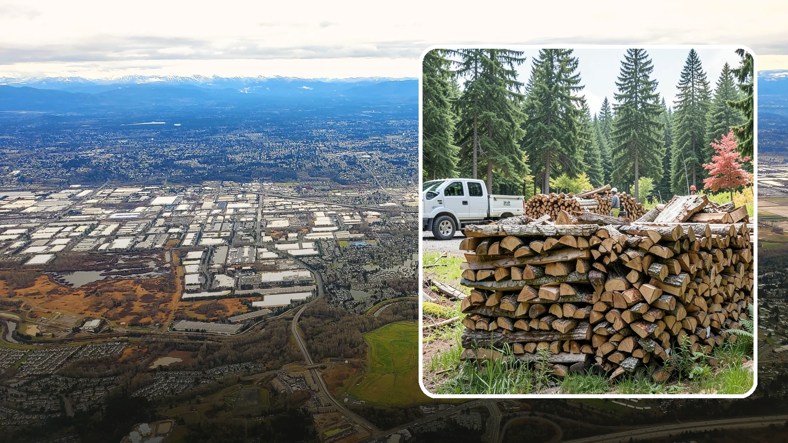 Firewood Sales in Kent, King County, WA - We sell dependable, properly seasoned firewood by the quantity you need for reliable heat through the damp Pacific Northwest...