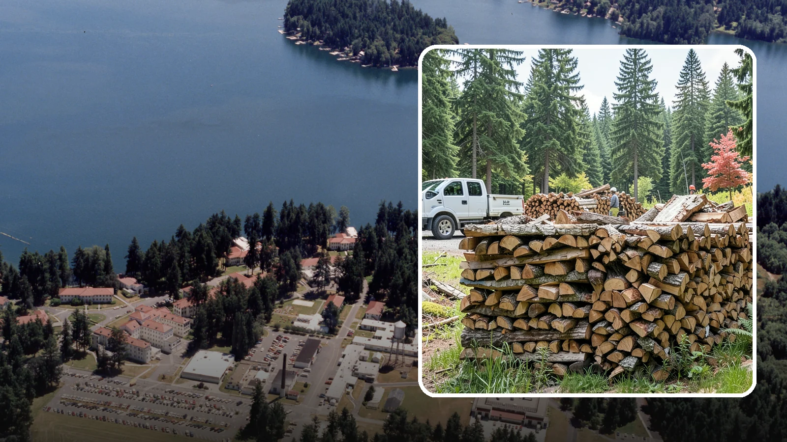 Firewood Sales in Lakewood, Pierce County, WA - We sell dependable, properly seasoned firewood by the quantity you need for reliable heat through the damp Pacific Northwest...