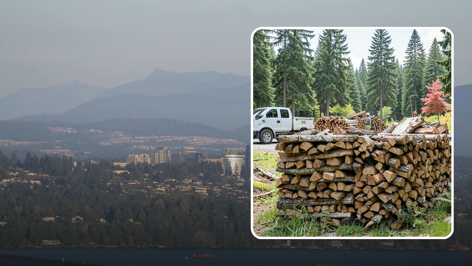 Firewood Sales in Medina, King County, WA - We sell dependable, properly seasoned firewood by the quantity you need for reliable heat through the damp Pacific Northwest...
