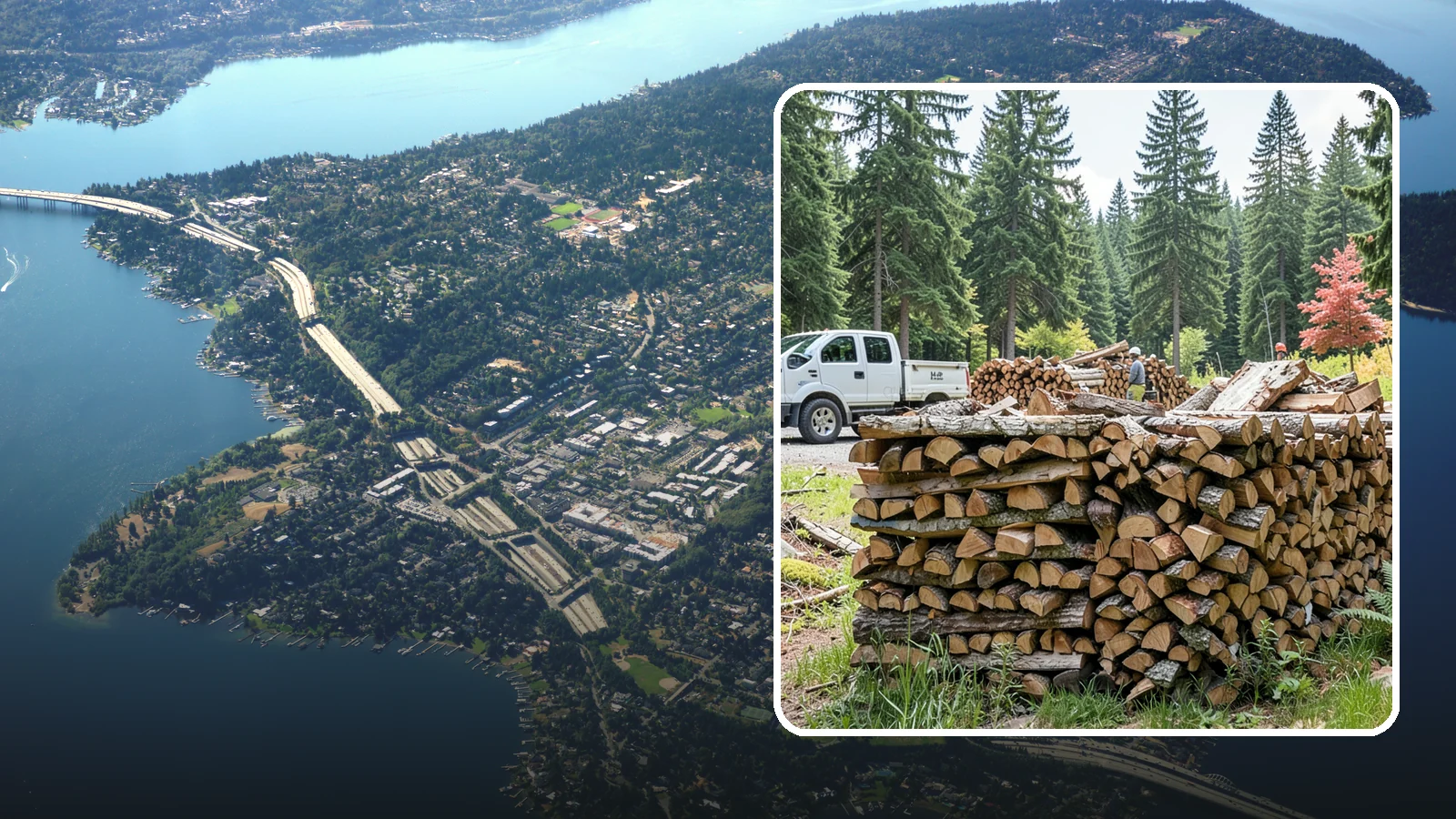 Firewood Sales in Mercer Island, King County, WA - We sell dependable, properly seasoned firewood by the quantity you need for reliable heat through the damp Pacific Northwest...