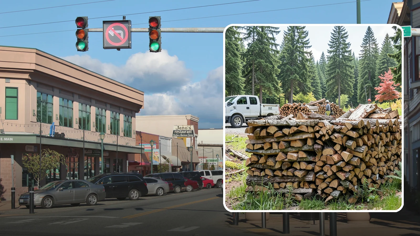Firewood Sales in Monroe, Snohomish County, WA - We sell dependable, properly seasoned firewood by the quantity you need for reliable heat through the damp Pacific Northwest...