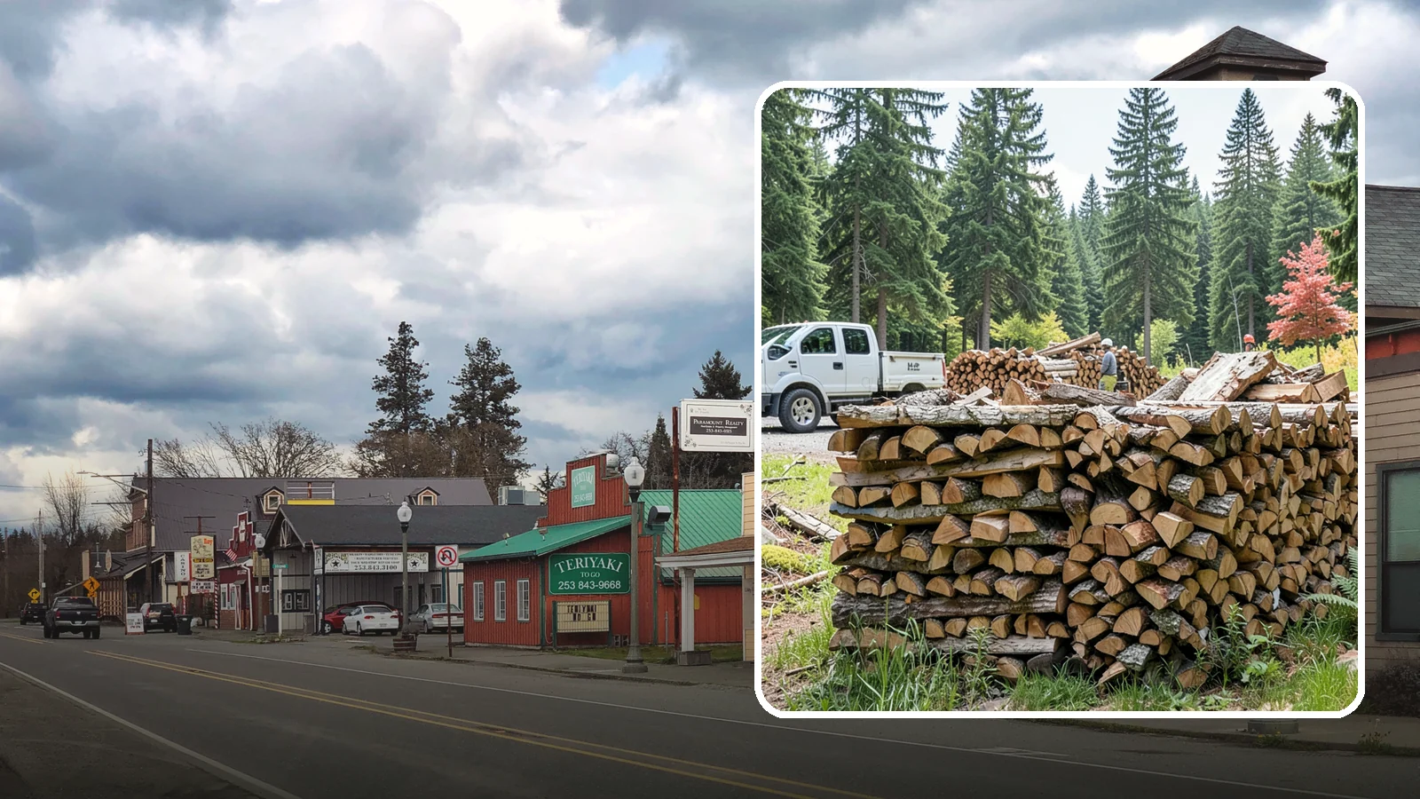 Firewood Sales in Roy, Pierce County, WA - We sell dependable, properly seasoned firewood by the quantity you need for reliable heat through the damp Pacific Northwest...
