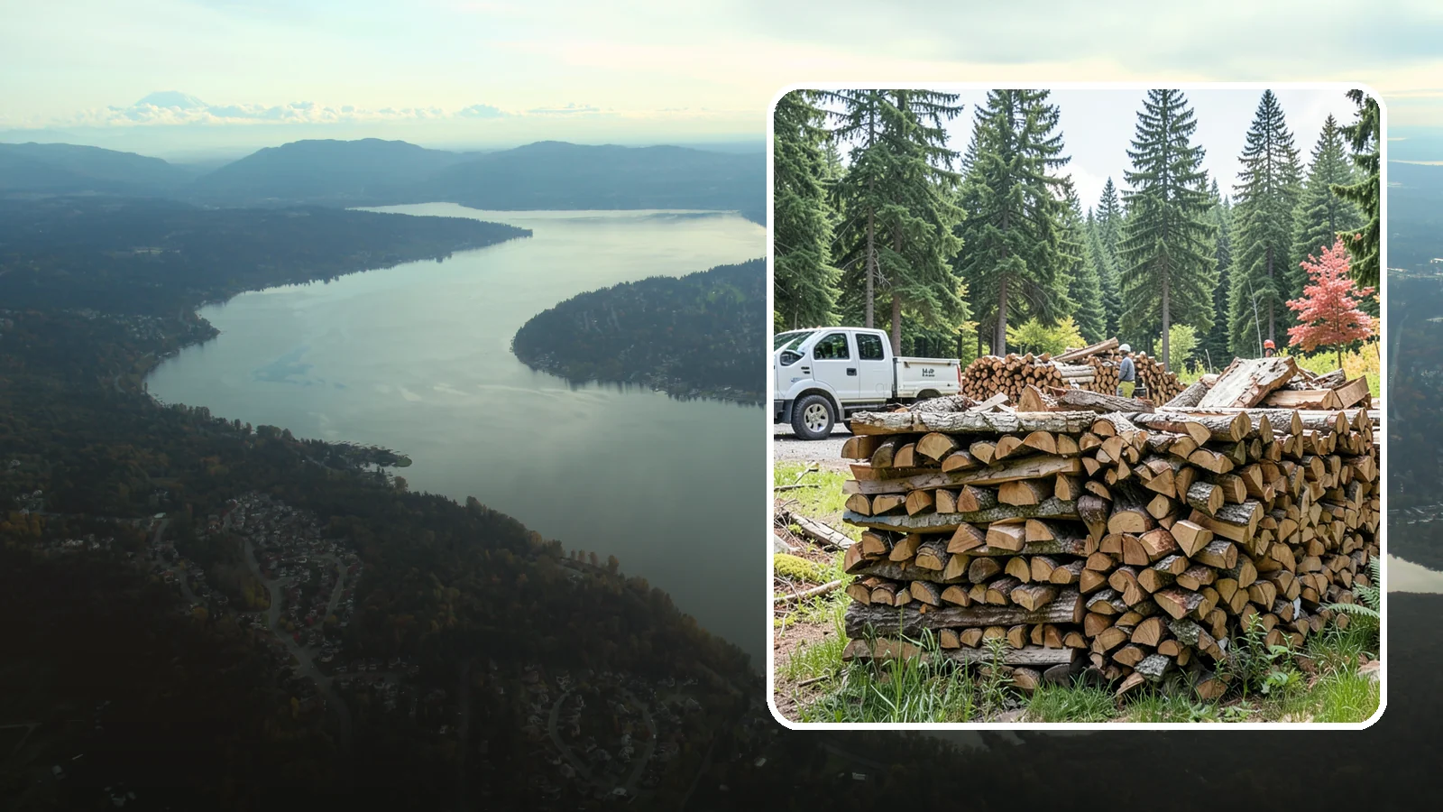 Firewood Sales in Sammamish, King County, WA - We sell dependable, properly seasoned firewood by the quantity you need for reliable heat through the damp Pacific Northwest...