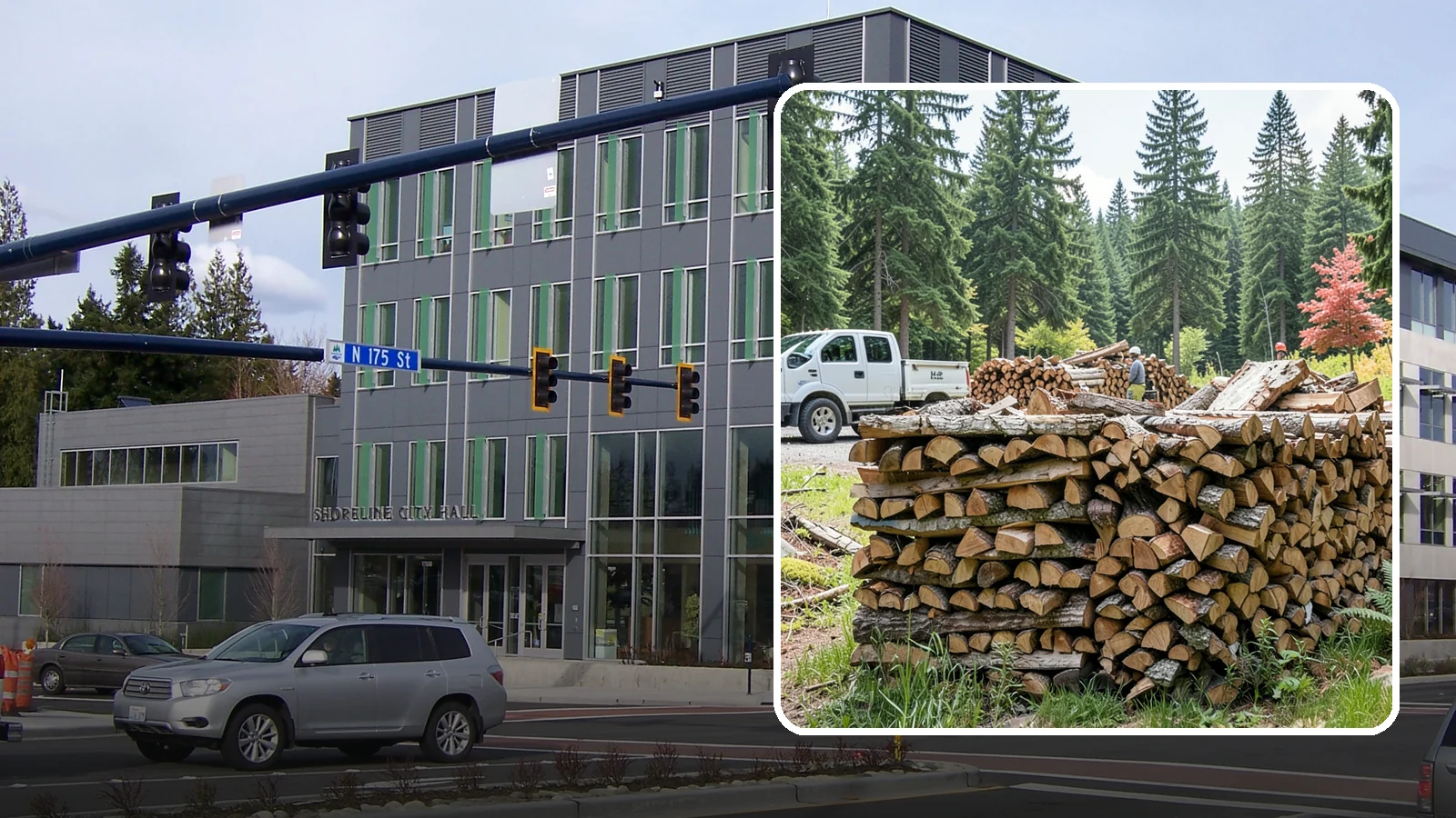 Firewood Sales in Shoreline, King County, WA - We sell dependable, properly seasoned firewood by the quantity you need for reliable heat through the damp Pacific Northwest...